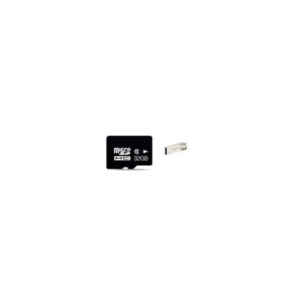 Micro SD Memory Card - 32GB - Black + Free Flashdrive 32GB