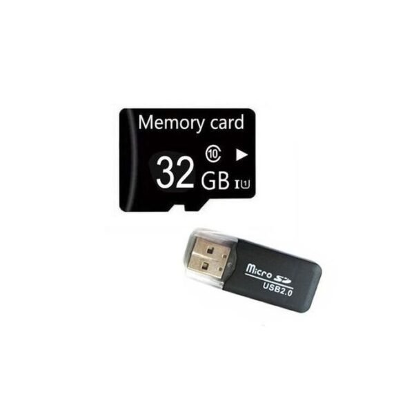 Other Ultra Micro SD Memory Card With Card Reader - 32GB - Black