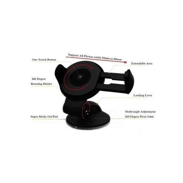 Automotive Dashboard Suction Cup Phone Holder for GPS Accessories in kumasi