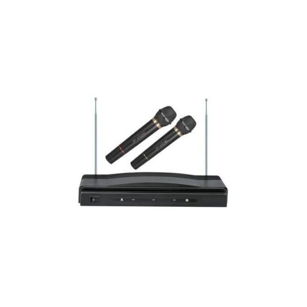Black FM Wireless Microphone with Receiver