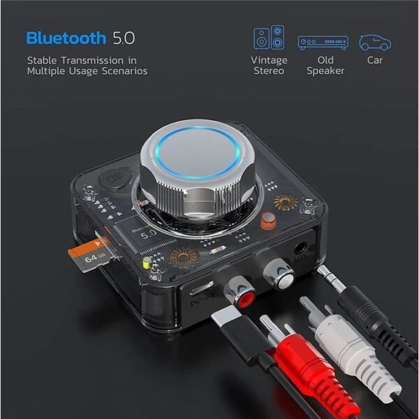 Black Wireless 3D Audio Receiver Adapter  in kumasi