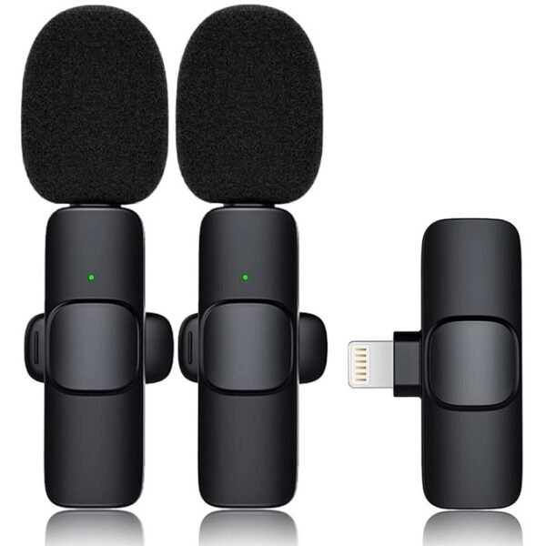 Compact Wireless Lavalier Microphone for Live Use with iPhone