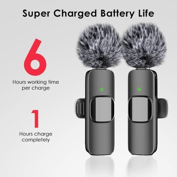 Dual Type-C Wireless Lapel Microphone for iPhone and Android with Hairball Adapter in kumasi