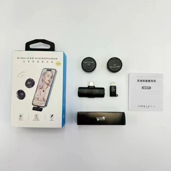 TiLECC Magnetic Wireless Lavalier Microphone Compatible with iPhone, iPad, Laptop, and Android Devices in kumasi