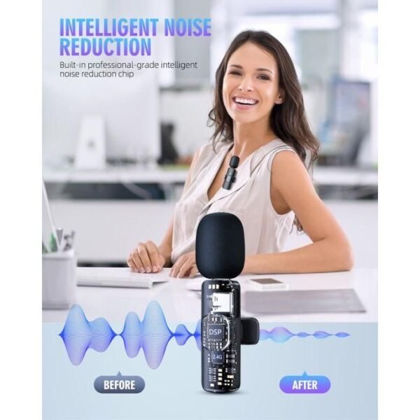 Type-C Wireless Lapel Microphone for iPhone, Android, and iPad in kumasi