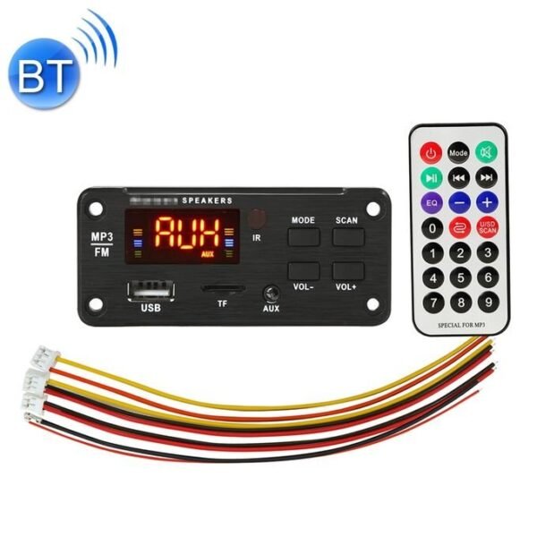 12V Car Audio MP3 Player Decoder Board with Color Screen