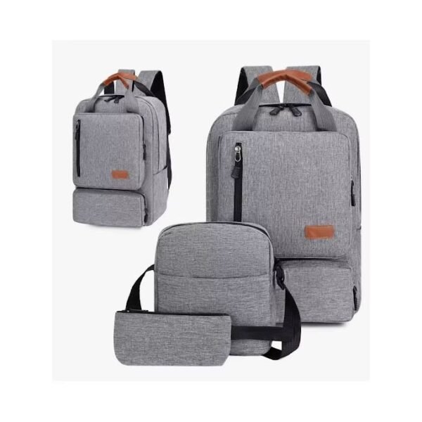 3 In 1 Backpack Set Multi-Functional For School/Work/Business Backpack - Grey