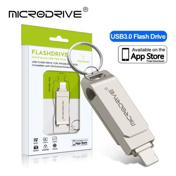 Buy For phone OTG type C flash drive memory stick 128GB 256GB pendrive 2 in 1 USB 3.0 Flash Drive 64GB U disk in Kumasi a