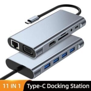 USB C Hub RJ45 Ethernet HDTV VGA Type C USB 3.0 2.0 SD TF Card Reader Dock for MacBook iPad Samsung S20 Dex Switch PS5 j