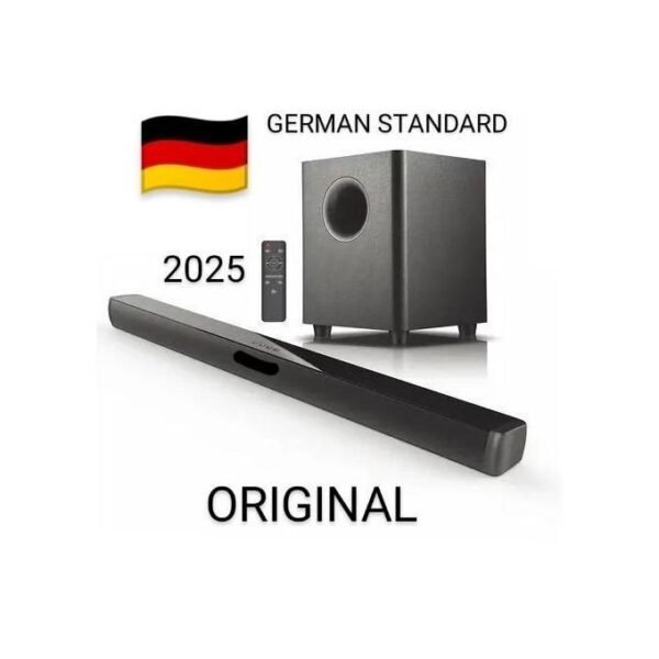 9000W Professional Soundbar with High-Quality Subwoofer - Black (GERMAN STANDARD)