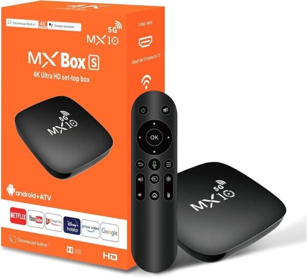 Buy MX10 Box S 10 Android TV 11.0 Version TV BOX Chrome cast in Kumasi Adum - Image 3