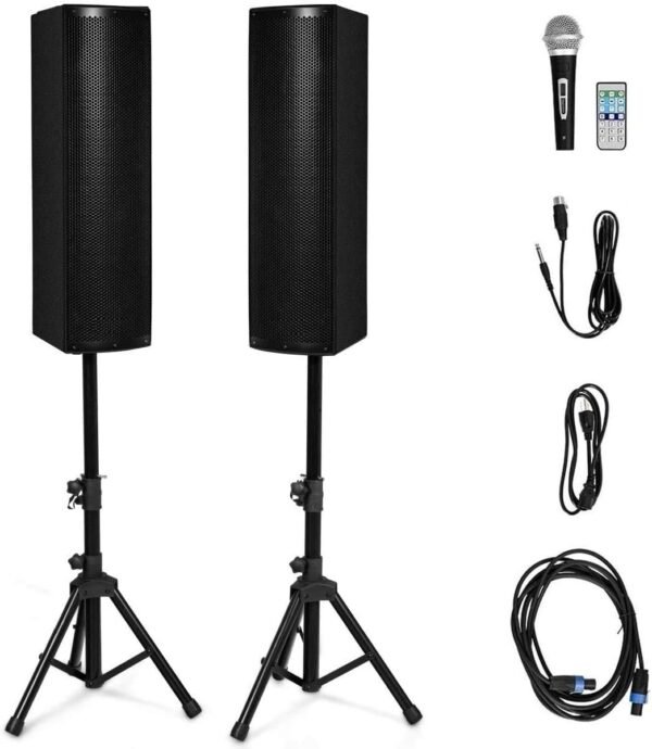 Buy Costzon Active 3-Way 6.5'' 2000W All-in-one PA Speaker DJ Loud Speaker with Bluetooth, USBSD Card Input, MP3 FM Radio, Wireless Remote Control for Indoor Outdoor Party Wedding in kumasi a11