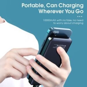 Buy Slim LCD Fast Charge Power Bank - 10000mAh - Black aac