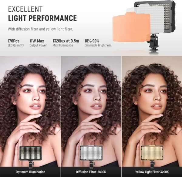 Buy Neewer 176 LED Video Light Kit with Batteries and Filters for Canon, Nikon DSLR Cameras in Kumasi - Image 7