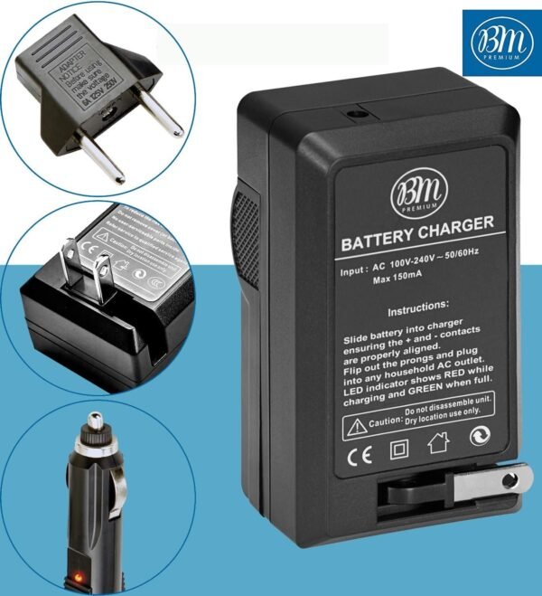 Buy High-Quality Battery Charger for Panasonic Camcorders | Worldwide Charging | Quick & Safe Charging | Includes Car Adapter in Kumasi - Image 5