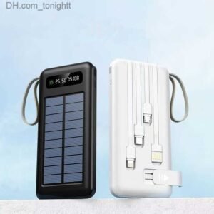 Buy Solar Power Bank 10000 mAh For iPhone 13 14 Samsung Powerbank Waterproof Solar External Battery Poverbank with LED Light in Kumasi 1a
