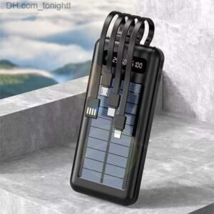 Buy Solar Power Bank 10000 mAh For iPhone 13 14 Samsung Powerbank Waterproof Solar External Battery Poverbank with LED Light in Kumasi