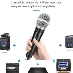 Buy MOVING COIL HANDHELD WIRED DYNAMIC MICROPHONE UNIDIRECTIONAL MIC FOR STAGE SINGING HOME KTV MEETING (D2.36 X H9.84)INCH in Kumasi 1a