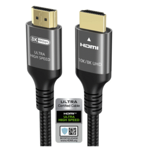 Buy Roll over image to zoom in Ubluker 10K 8K 4K HDMI Cable 48Gbps 30M, Certified Ultra High Speed HDMI® Cable 4K 240Hz 144Hz 8K 60Hz 0.01ms HDR10+ ARC eARC HDCP2.3 Netflix Roku TV PC Monitor Projector PS5 4 Xbox in Kumasi