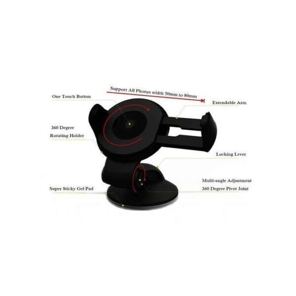 Automotive Dashboard Suction Cup Phone Holder for GPS Accessories in kumasi