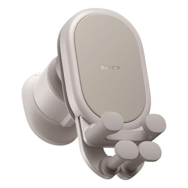 Baseus Pro 15W Stable Gravitational Wireless Car Charger Mount - Air Outlet Version - Creamy White