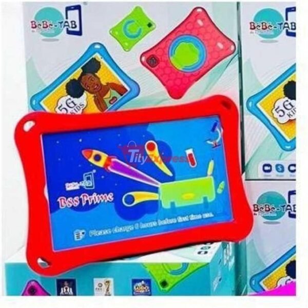 Bebe TAB B-88 Prime - 8" - 32GB ROM - 3GB RAM - 2MP Front/5MP Rear - Dual SIM - 3000mAh - HD Tablet For Kids – Red Pouch