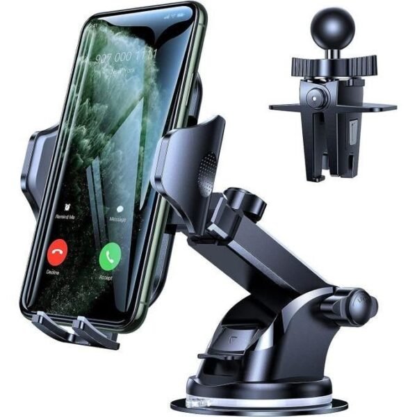 Black 3-in-1 Vehicle Phone Holder