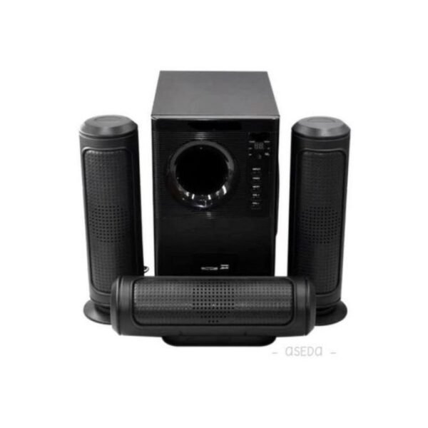 Black Bluetooth Home Theater System with Remote Control