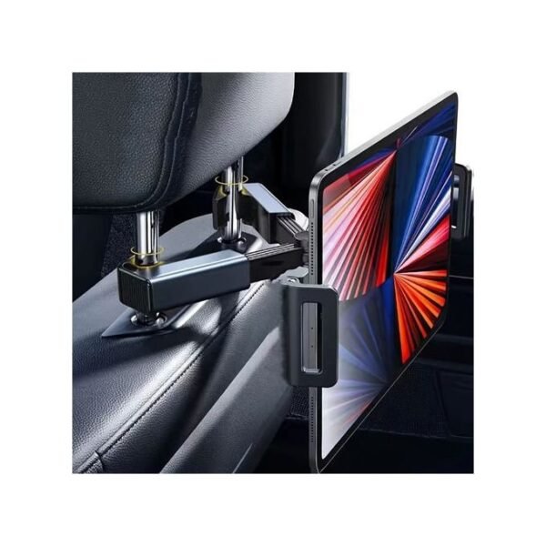 Black Car Headrest Holder for Mobile Phones and iPad Tablets