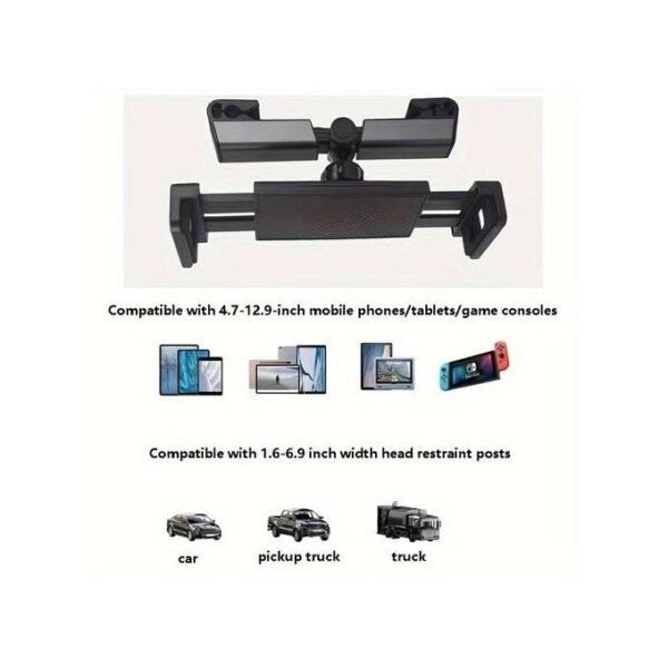Black Car Headrest Holder for Mobile Phones and iPad Tablets in kumasi