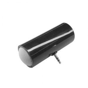 Black Portable Mini Speaker with 3.5mm Plug for Outdoor Sports and Music