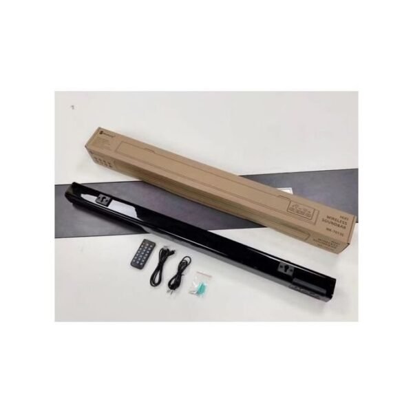 Black Slim Elegant Rechargeable Bluetooth Sound Bar with Remote Control for TV in kumasi