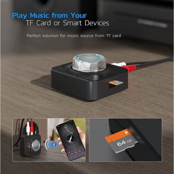 Black Wireless 3D Audio Receiver Adapter  in kumasi