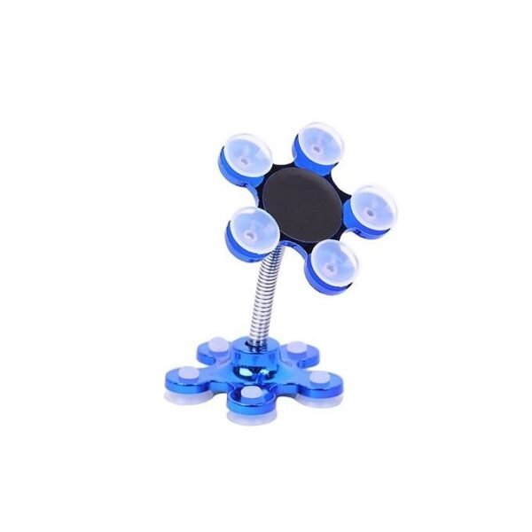 Blue Suction Phone Holder for Car Dashboards and Surfaces