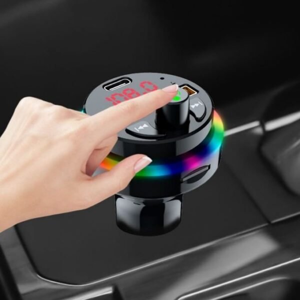 Bluetooth 5.0 Car Charger FM Transmitter with Type-C Dual USB and MP3 Music Player in kumasi