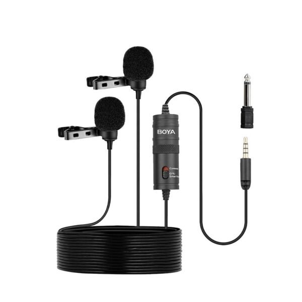 Boya Dual Omni Directional Lavalier Microphone