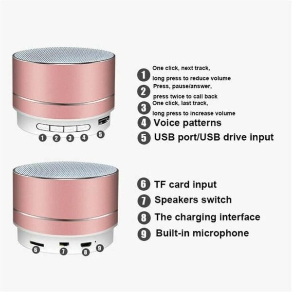 buy Silver Portable Bluetooth Speaker with Wireless Connectivity in kumasi