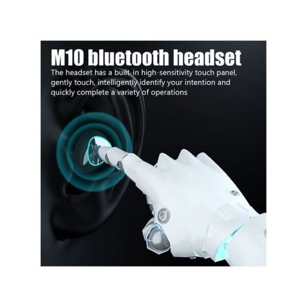 M10 Wireless Bluetooth Earphones Waterproof LED Dispay Headset Hifi Stereo