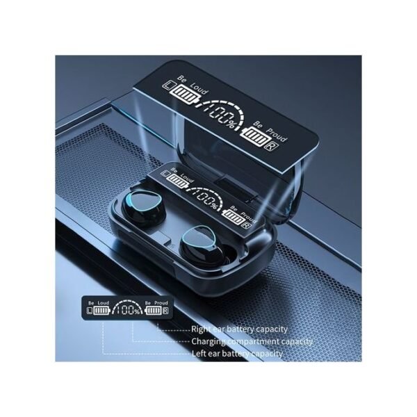 M10 Wireless Bluetooth Earphones Waterproof LED Dispay Headset Hifi Stereo