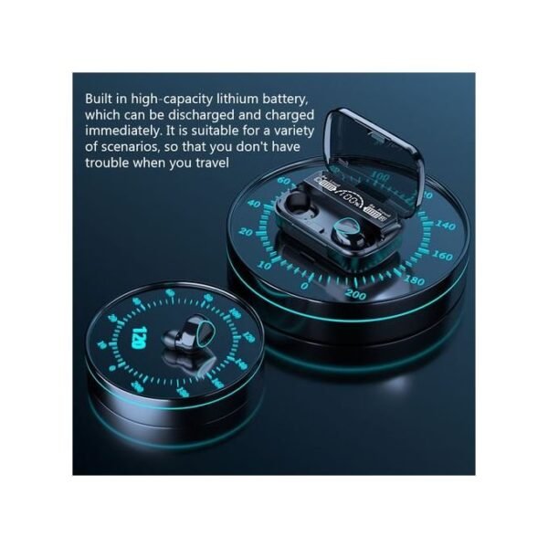 M10 Wireless Bluetooth Earphones Waterproof LED Dispay Headset Hifi Stereo