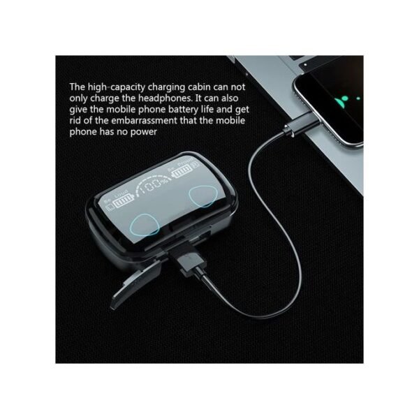 M10 Wireless Bluetooth Earphones Waterproof LED Dispay Headset Hifi Stereo