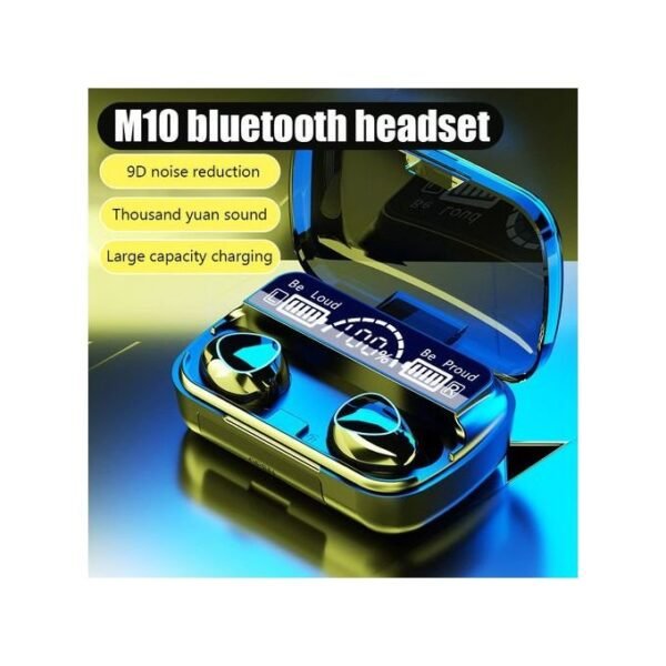 M10 Wireless Bluetooth Earphones Waterproof LED Dispay Headset Hifi Stereo