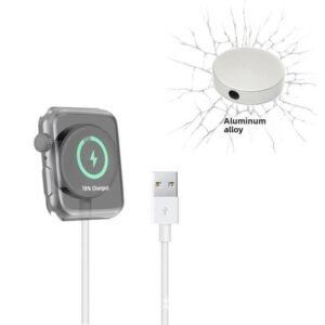 Magnetic Wireless Charger for Apple Watch Series 1-9 - 1m USB Aluminum Alloy (Boxed)