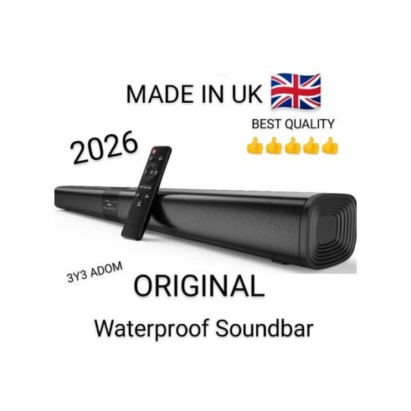 Maxbest 6000W UK - High-Fidelity Wireless Soundbar with Built-in Subwoofer (UK Standard)