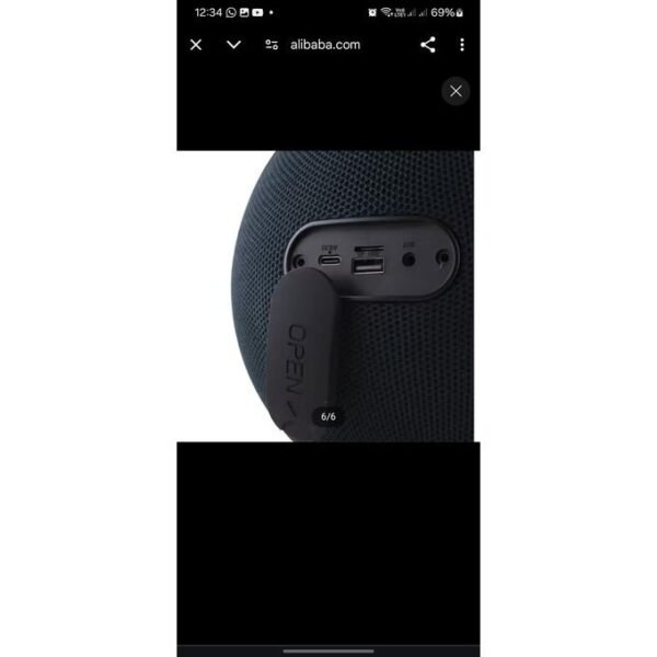 Maxbest MB-TMO8 Black Ball-Shaped Wireless Bluetooth Speaker