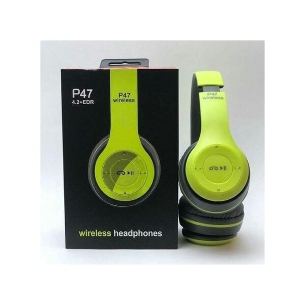 P47 Sleek Bluetooth Headphone - Lemon Green