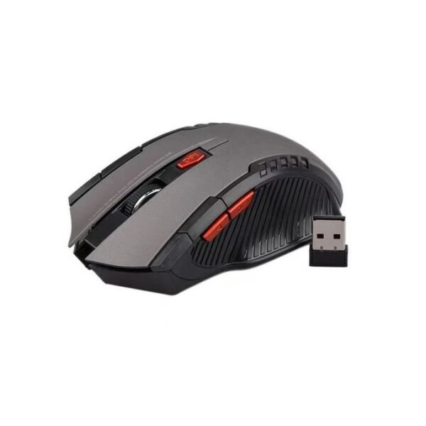 Portable 2.4G Wireless Gaming Mouse - 2400DPI in Silver in kumasi