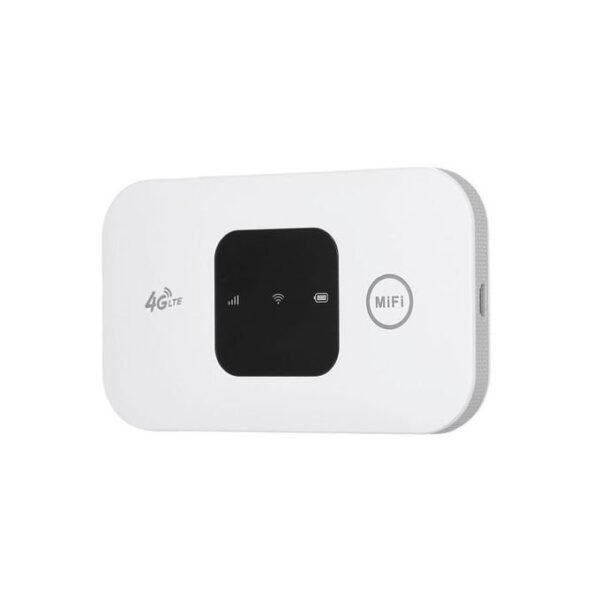 Portable 4G LTE WiFi MiFi Device with SIM Card Slot - 150Mbps - 2100mAh Battery - White