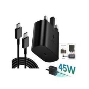 Samsung 45W Fast Charging Type C to C Charger - Black