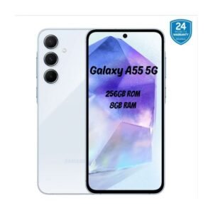 Samsung Galaxy A55 - 5G - 256GB Storage - 8GB RAM - 50MP Rear Camera/32MP Front Camera - Dual SIM - Light Blue (Includes Care + Subscription) - 12-Month Warranty